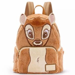 New Bambi Pastel Loungefly Mini Backpack and Ears Minnie Mouse
